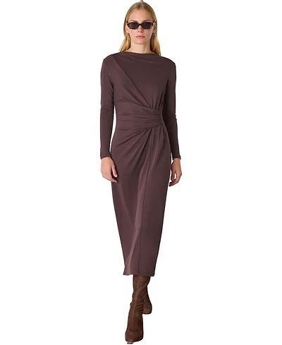 Whistles Women's Ruched Detail Midi Dress