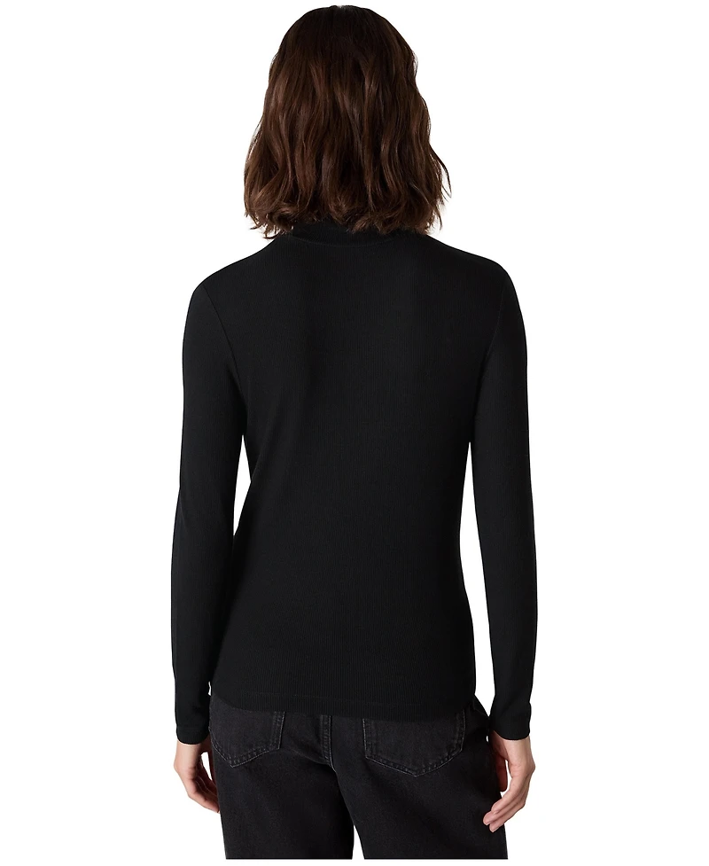 Whistles Women's Essential Ribbed Polo Top