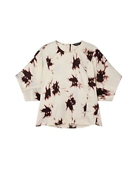 Whistles Women's Shadow Floral Viscose Blouse