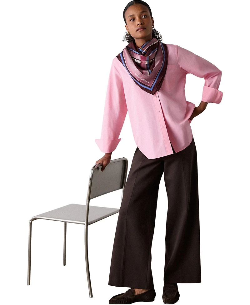 Whistles Women's Bib Detail Cotton Poplin Shirt