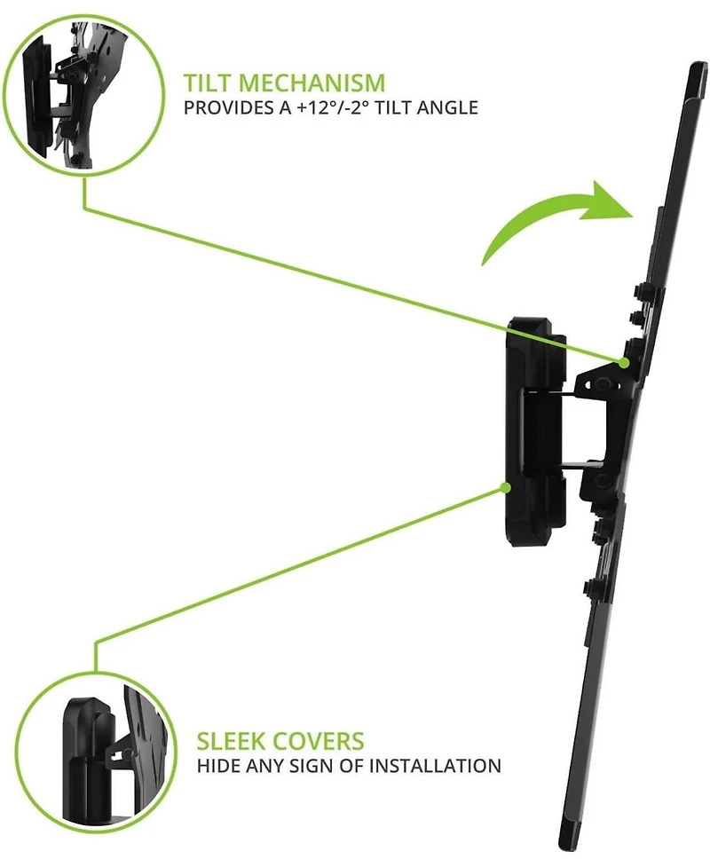 Kanto PS100 Tilting Swivel Tv Mount, Up to 60"