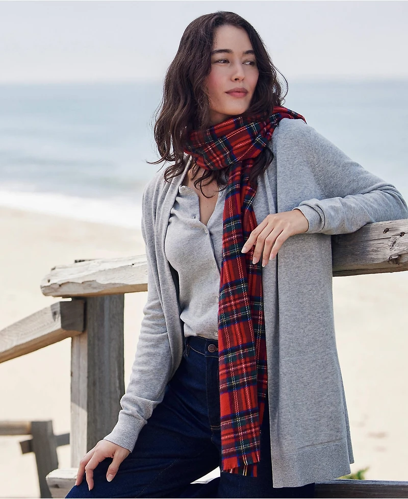 Lands' End Petite Long Sleeve Open Long Cardigan Sweater