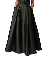 Adrianna Papell Women's V-Neck Short-Sleeve A-Line Gown