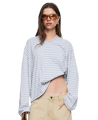 Lioness Women's Bloom Striped V-Neck Long-Sleeve T-Shirt