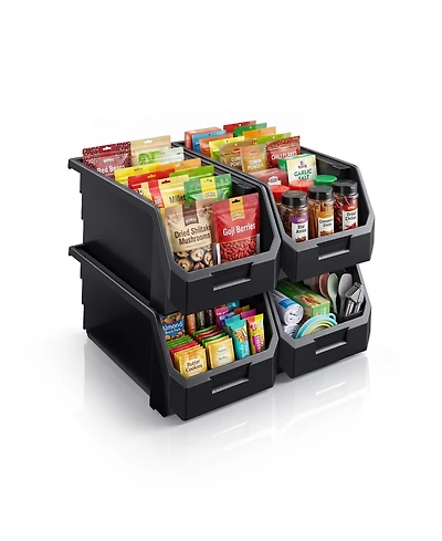 Sorbus Large Open Front Stackable Kitchen Storage Bin