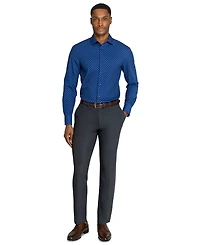 ConStruct Men's Slim-Fit 4-Way Stretch Floral-Print Dress Shirt