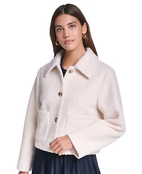 Levi's Women's Laydown Collar Cropped Boucle Work Jacket