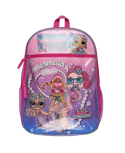 Lol Surprise! Backpack Mermaid Club 16 Inch Book Bag with Adjustable Shoulder Straps