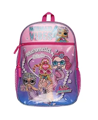 Lol Surprise! Backpack Mermaid Club 16 Inch Book Bag with Adjustable Shoulder Straps