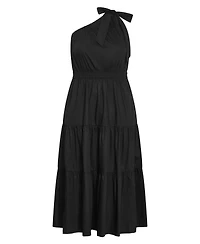 City Chic Women's Haylee One Shoulder Cotton Maxi Dress