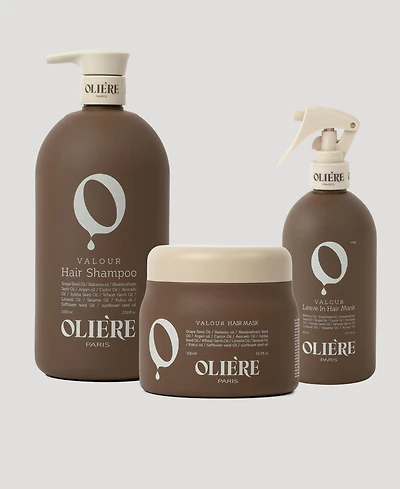 Oliere Paris Valour Essential Smoothing Hair Care Trio