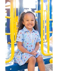 Florence Eiseman Toddler Girls 2T - 8 School Print Performance Knit Dress