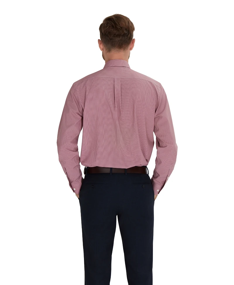 Club Room Men's Regular-Fit Houndstooth Dress Shirt, Macy's Exclusive