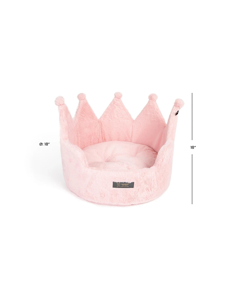 Nandog Crown Bed for Dogs, Cats