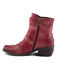 L'Artiste Women's Rodeha Bootie with Buckle Closure