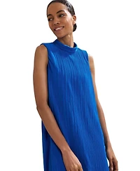 Phase Eight Women's Betsie Fine-Plisse Funnel-Neck Sleeveless Dress
