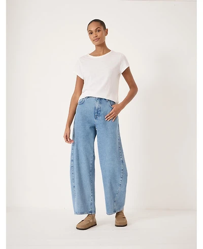 Hush Women's Bree Horseshoe Barrel Leg Jeans