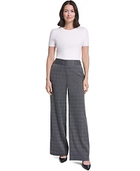 Calvin Klein Women's Whitney Pant High-Rise Wide-Leg Pants