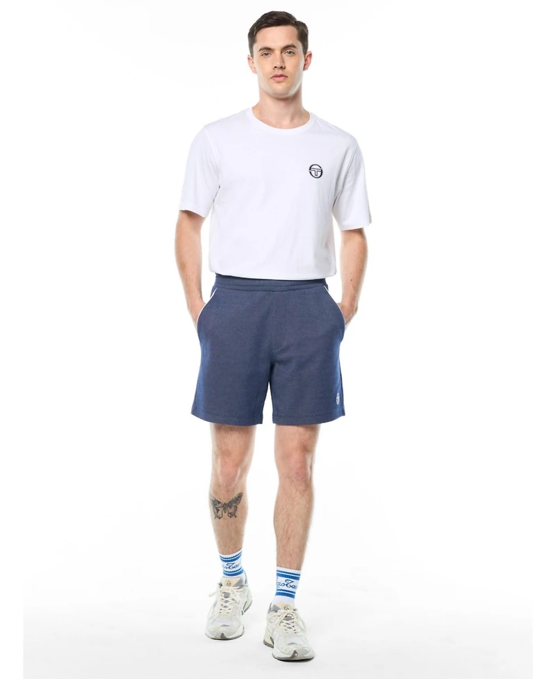 Sergio Tacchini Men's Premium-Knit Regular-Fit Pull-On Agiato Shorts, 6" Inseam