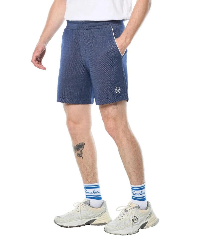 Sergio Tacchini Men's Premium-Knit Regular-Fit Pull-On Agiato Shorts, 6" Inseam