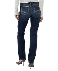 Silver Jeans Co. Women's Elyse Mid-Rise Straight-Leg