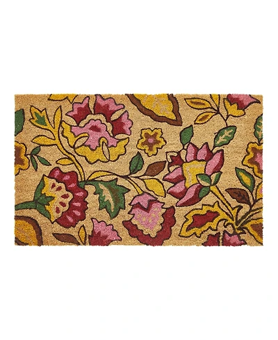 Vcny Home Spring Bliss Floral Outdoor Coir Doormat, 18" x 30"