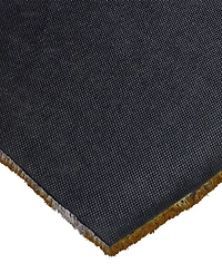 Vcny Home Lemon Half Circle Outdoor Coir Doormat, 18" x 30"