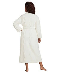 Lands' End Plus Cozy Cable Robe