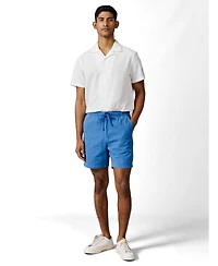 Aubin Men's Allanby Drawstring Cotton Shorts, 6.3" Inseam