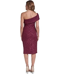 Eliza J Women's One-Shoulder Floral Midi Dress