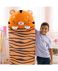 Happy Nappers Tiger Tobi Large Weighted Pillow and Sleepy Sack