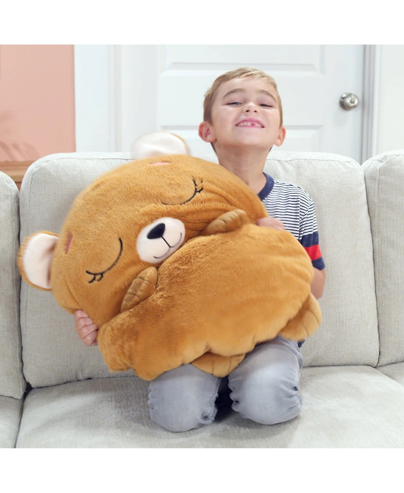 Happy Nappers Benny the Bear Medium 2-in-1 Weighted Plush