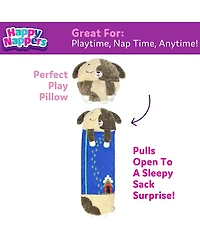 Happy Nappers Weighted Plush Dog Large Pillow and Sleepy Sack