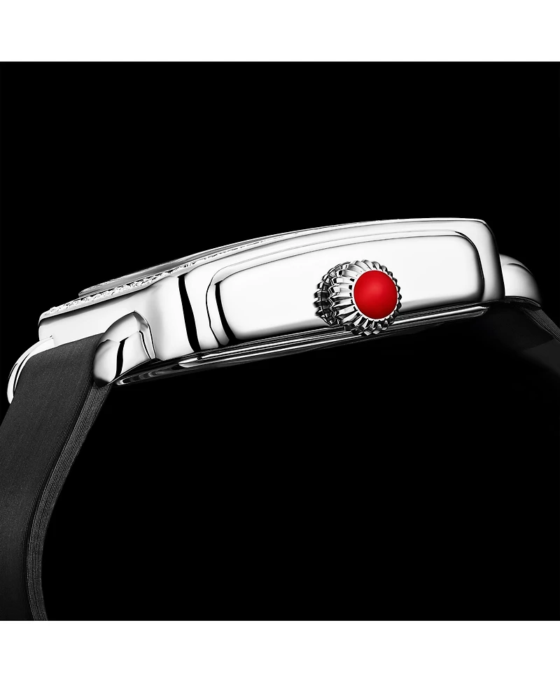 Elegant Women s Rectangular 35×47mm Dress Watch – Model 4060L.1, Silver Case, Black Leather Strap, Crystal Bezel