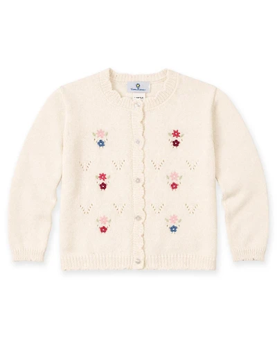 Florence Eiseman Girl's (4-6X) Sweater with Hand Embroidered Flowers