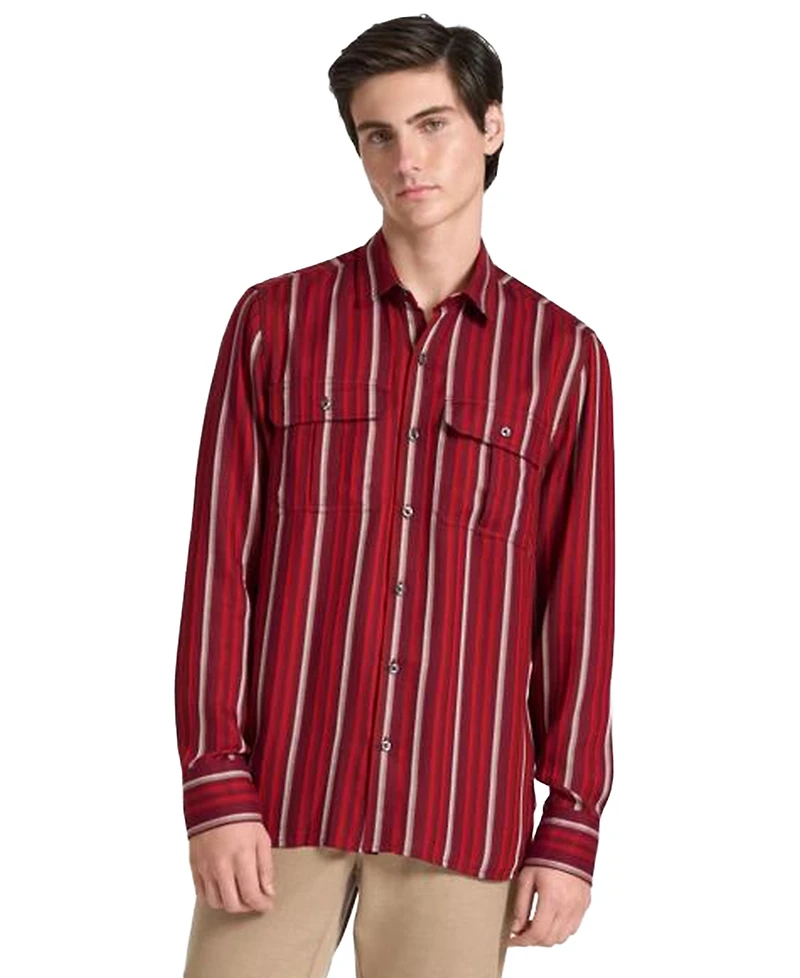 Ted by Baker Men's Russell Herri Stripe Classic-Fit Shirt