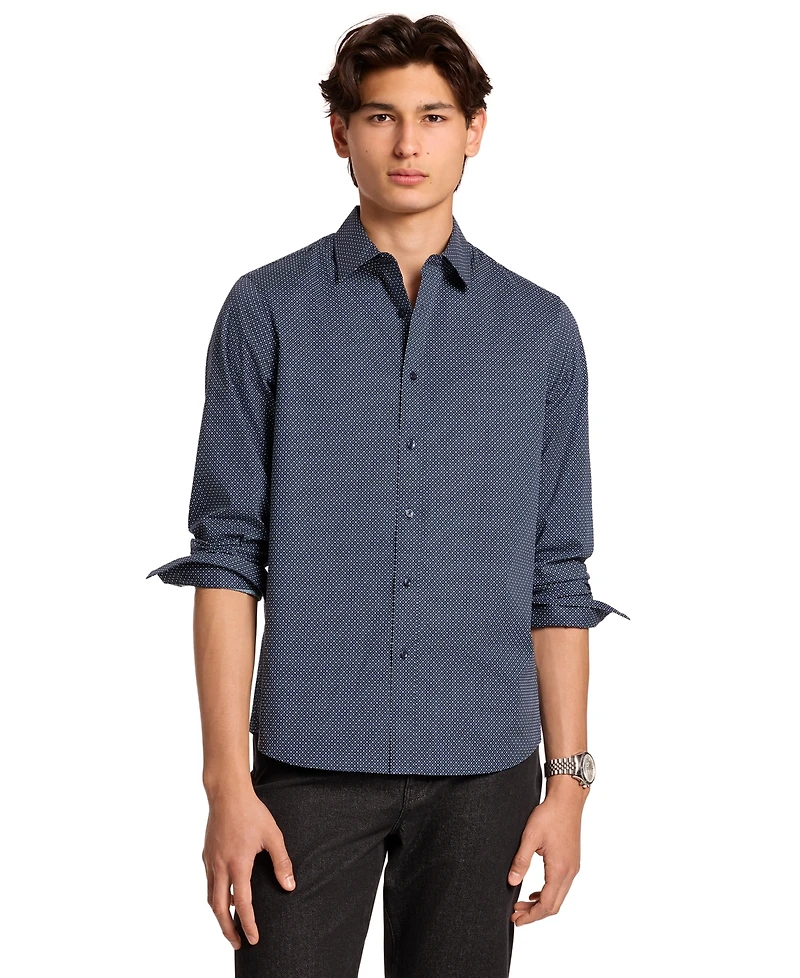 Michael Kors Men's Stretch Diamond Geo Shirt