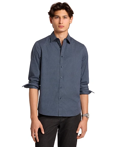 Michael Kors Men's Stretch Diamond Geo Shirt