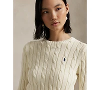 Polo Ralph Lauren Women's Cable Wool-Cashmere Crewneck Sweater