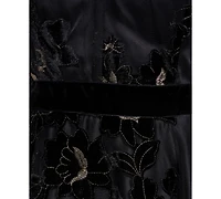 Eliza J Women's Sleeveless V-Neck Floral-Print Dress