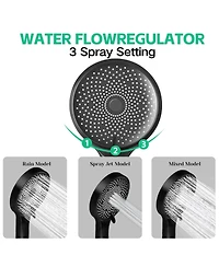 Cyqbd 10" Rain Shower Head with Handheld Spray and Extension Arm