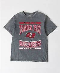 Gameday Couture Women's Gray Tampa Bay Buccaneers Oversized Classic Grind Washed T-Shirt