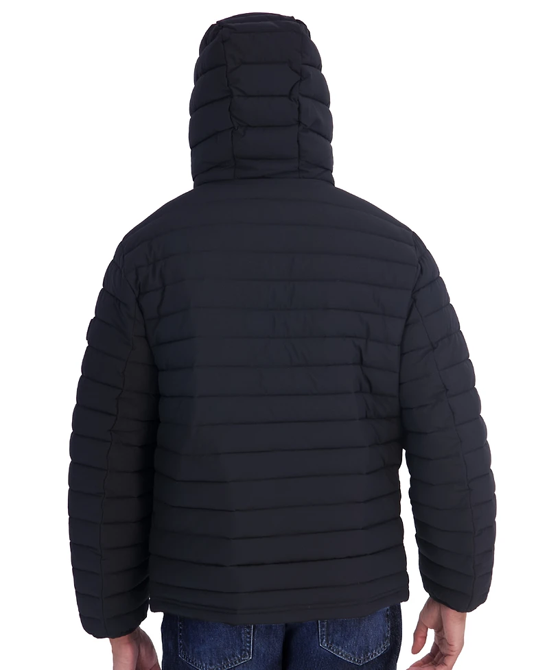Tommy Hilfiger Men's Stretch Hooded Packable Jacket