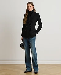 Lauren Ralph Women's Double-Breasted Wool Crepe Blazer