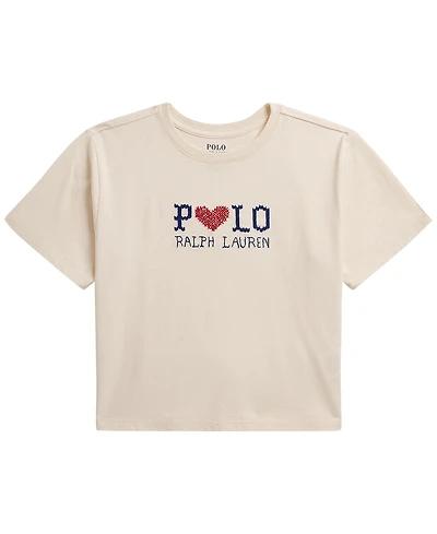 Polo Ralph Lauren Girls' 7-16 Logo Cotton Jersey T-Shirt