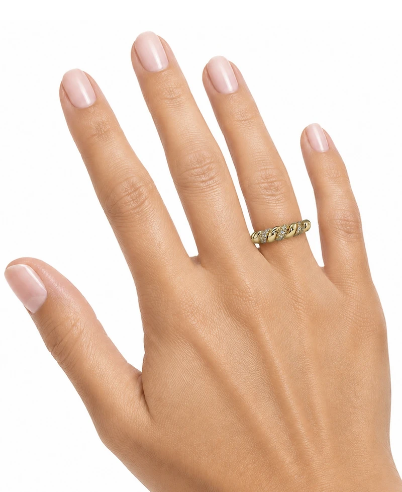And Now This Cubic Zirconia Twisted Ring