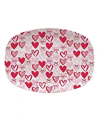 Mariposa Scattered Hearts Aluminum Serving Platter