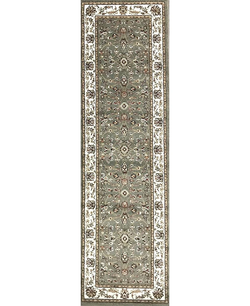 Closeout! Km Home Pesaro Isfahan Sage 2'2" x 7'7" Runner Area Rug