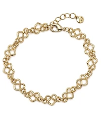 And Now This Silver and Gold Infinity Heart Link Bracelet