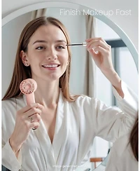 Gaiatop Portable Mini Fan, 3 Speed Handheld Fans with Power Display Flashlight, Usb Rechargeable Battery